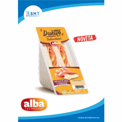Tramezzino Doppio Crudo / Formaggio pz 8/Alba