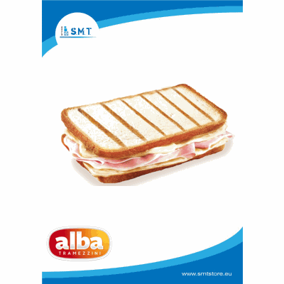 Maxi Toast Prosciutto Cotto e Formaggio 7 pz Alba
