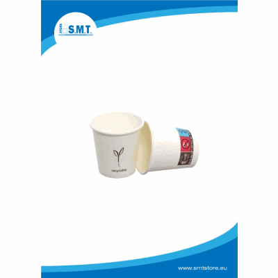 Bicchiere Caffè Bianco neutro Cart 75cc