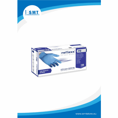 Guanti R70/L in Nitrile Senza Polvere Reflexx