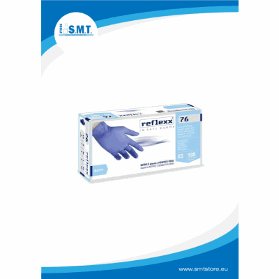 Guanti R76/L in Nitrile Senza Polvere Reflexx